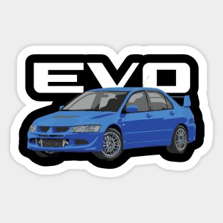 blue by you evo 8 Sticker